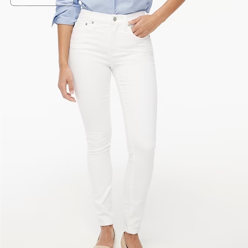J crew 9" mid-rise skinny jean in signature stretch